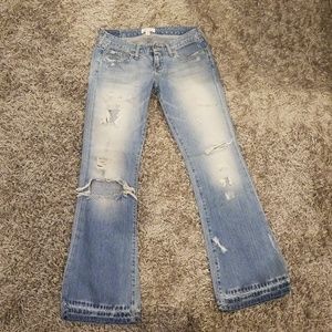 Abercrombie & Fitch distressed jeans